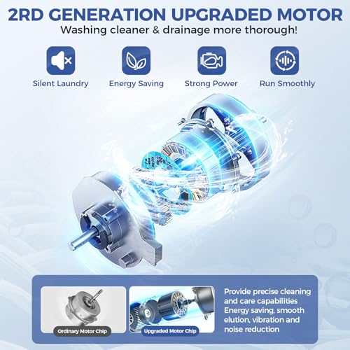 Compact 17.8Lbs Portable Washing Machine with LED Display
