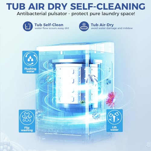 Compact 17.8Lbs Portable Washing Machine with LED Display