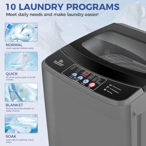 Nictemaw 2.4 Cu.ft Portable Mini Washing Machine