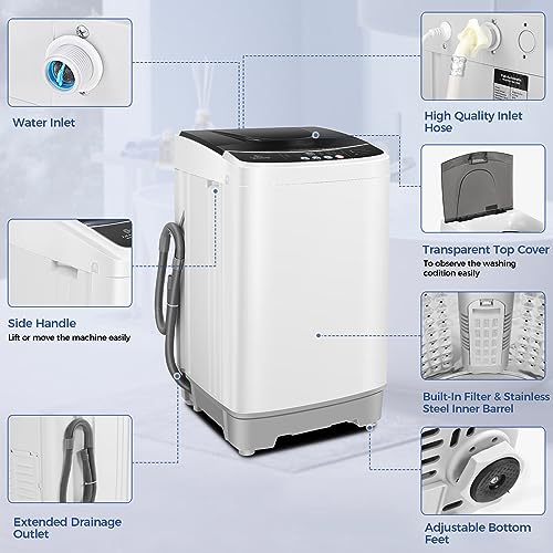 20Lbs Full-Automatic Portable Washer and Dryer Combo