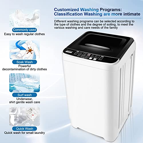Compact Full-Automatic Portable Washing Machine with LED Display