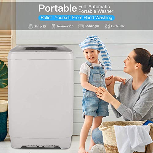 Compact Full-Automatic Portable Washing Machine with LED Display
