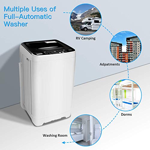 Compact Full-Automatic Portable Washing Machine with LED Display