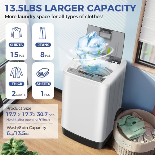 Compact Full-Automatic Portable Washing Machine with Drain Pump