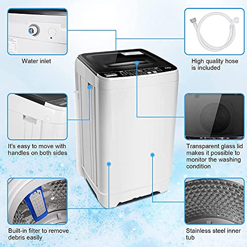 Compact Full-Automatic Portable Washing Machine 17.8lbs