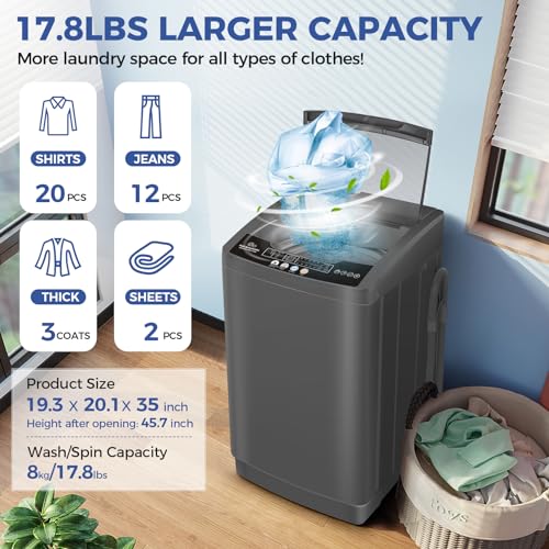 Portable Full-Automatic Washer & Dryer Combo 2.4Cu.ft