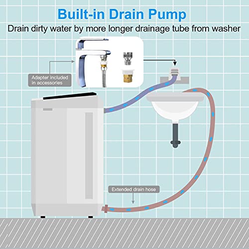 Compact Full-Automatic Portable Washing Machine 17.8lbs
