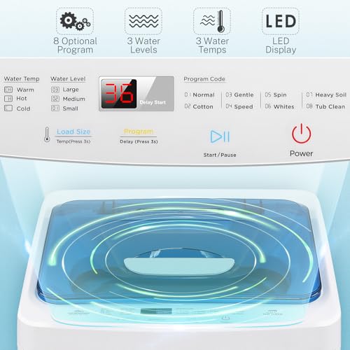 Compact Full-Automatic Portable Washing Machine 17.8 lbs
