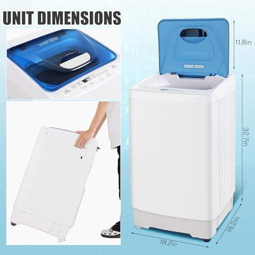 Compact Full-Automatic Portable Washing Machine 17.8 lbs