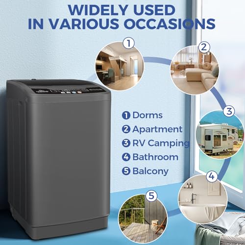Portable Full-Automatic Washer & Dryer Combo 2.4Cu.ft
