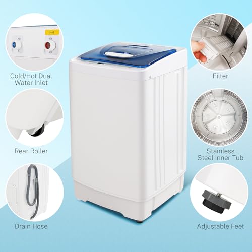 Compact Full-Automatic Portable Washing Machine 17.8 lbs
