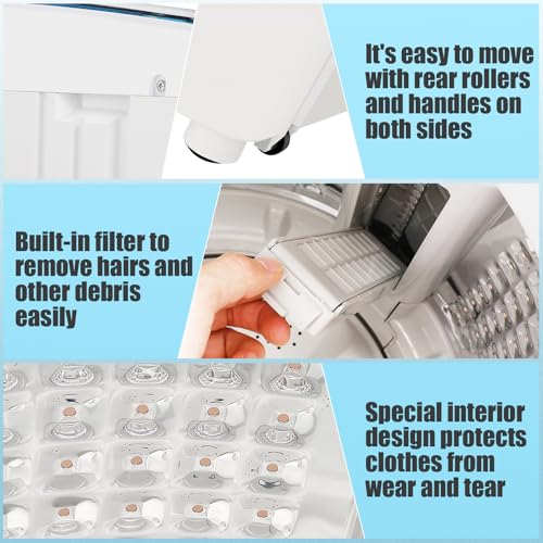 Compact Full-Automatic Portable Washing Machine 17.8 lbs
