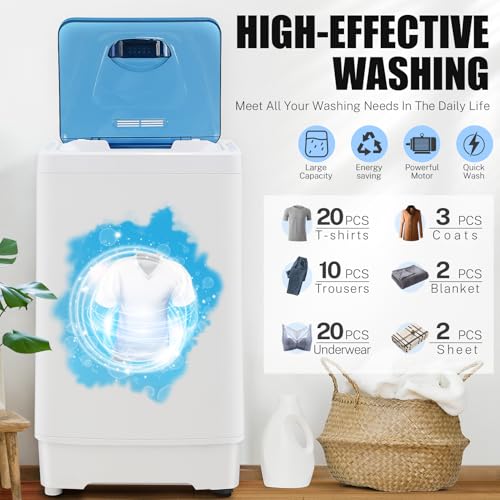 Compact Full-Automatic Portable Washing Machine 17.8 lbs