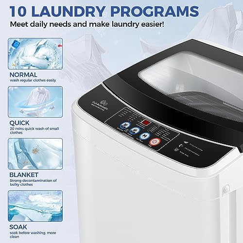 Compact 2-in-1 Portable Washer and Dryer Combo