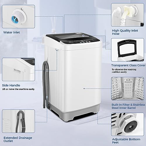 Compact 2-in-1 Portable Washer and Dryer Combo
