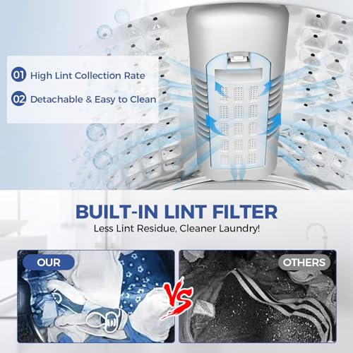 Compact 2-in-1 Portable Washer and Dryer Combo