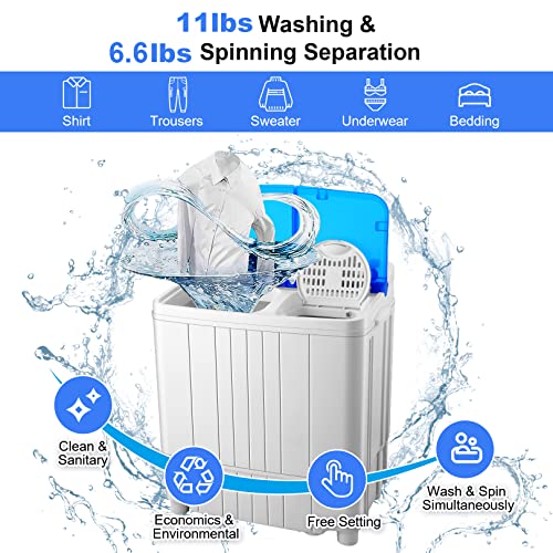 Compact Twin Tub Washing Machine for Apartments