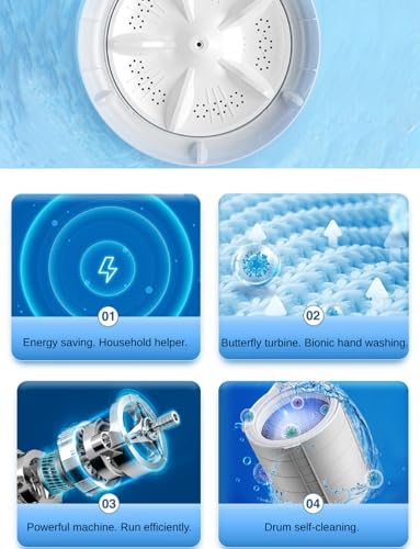 Compact Full Automatic Portable Washing Machine 17.8Lbs