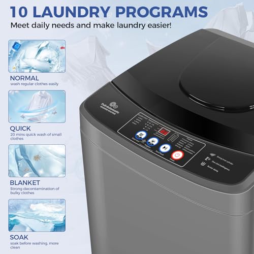 Compact Full Automatic Portable Washing Machine 15.6 lbs