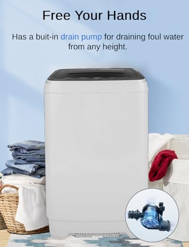 Compact Full Automatic Portable Washing Machine 17.8Lbs