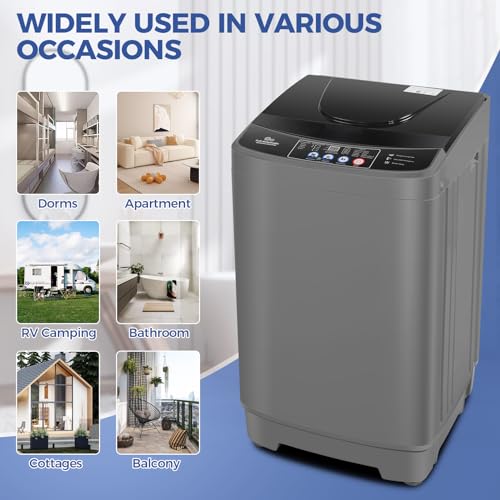 Compact Full Automatic Portable Washing Machine 15.6 lbs