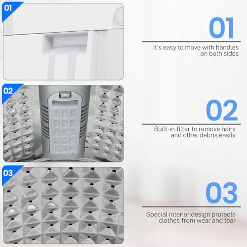 Nictemaw 15.6 lbs Portable Compact Washing Machine