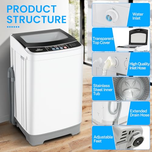 Compact 2.4 Cu.Ft. Portable Washing Machine