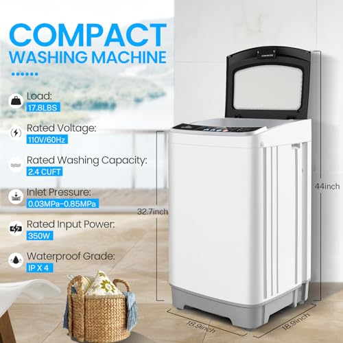 Compact 2.4 Cu.Ft. Portable Washing Machine