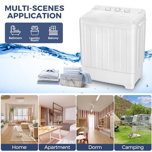 Compact Twin Tub Washing Machine for Apartments