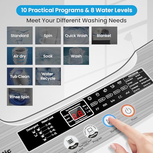 Compact 2.4 Cu.Ft Portable Washing Machine