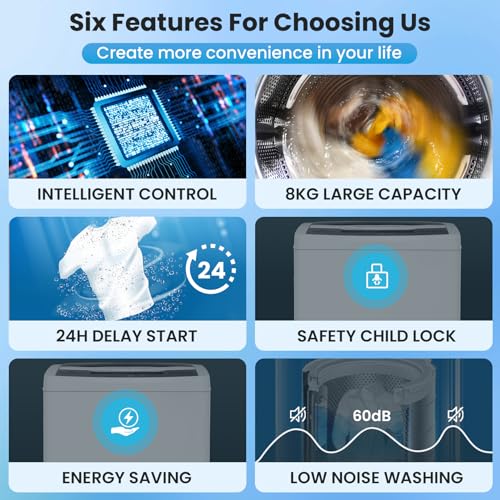 Compact 2.4 Cu.Ft Portable Washing Machine