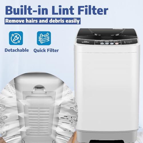 Compact Full-Automatic Portable Washing Machine and Spin-Dryer