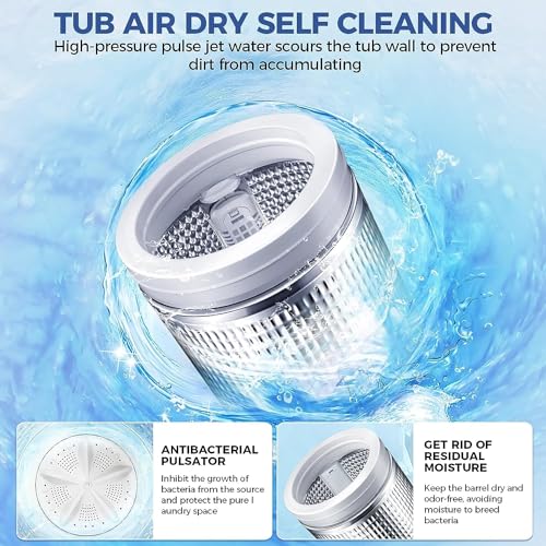 Compact Full-Automatic Portable Washing Machine and Spin-Dryer