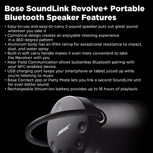 Portable Bose SoundLink Revolve+ II Bluetooth Speaker