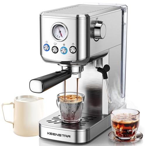 KEENSTAR 20 Bar Espresso Machine with Milk Frother
