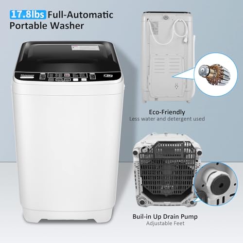 Compact Full-Automatic Portable Washing Machine with LED Display
