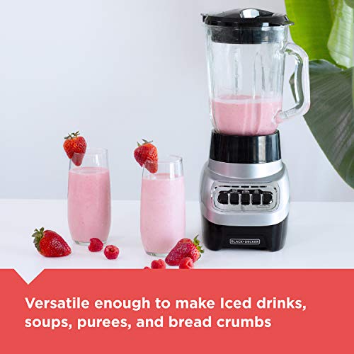 BLACK+DECKER PowerCrush Blender (Silver)