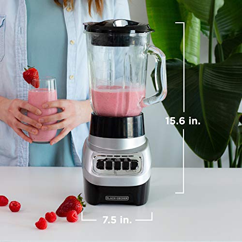 BLACK+DECKER PowerCrush Blender (Silver)