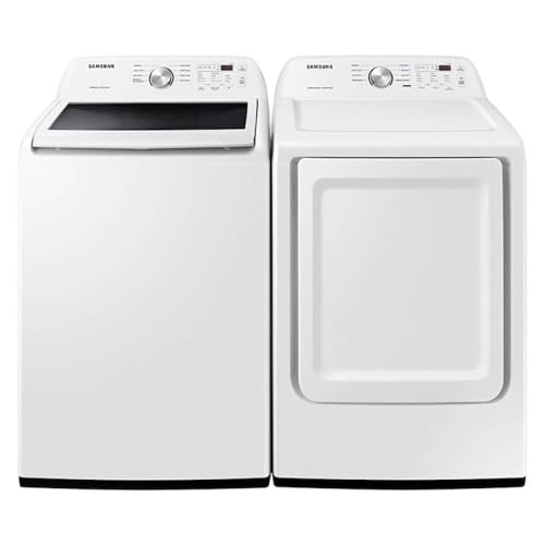 Samsung White HE Top Load Washer/Dryer Pair