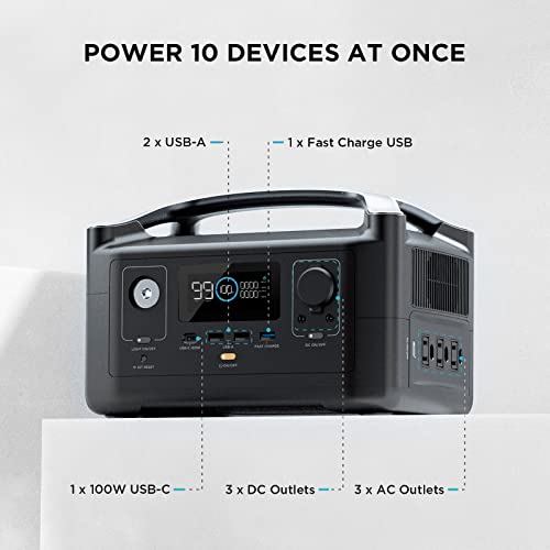 EF ECOFLOW RIVER Portable Power Station for Camping