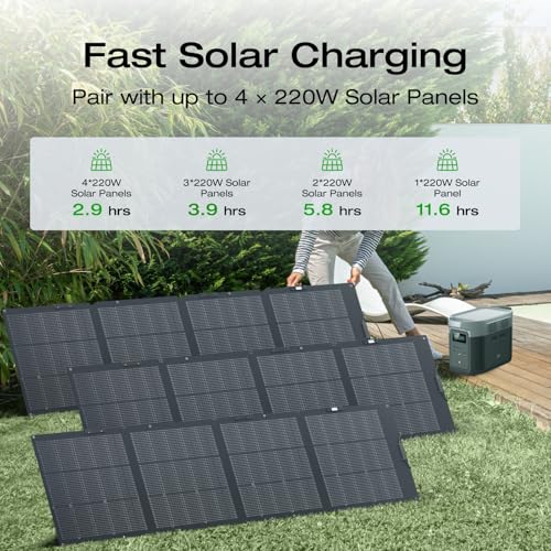 EF ECOFLOW DELTA 2 Solar Generator with Panels
