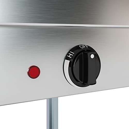 Electric Stainless Steel 4-Pan Food Warmer Table