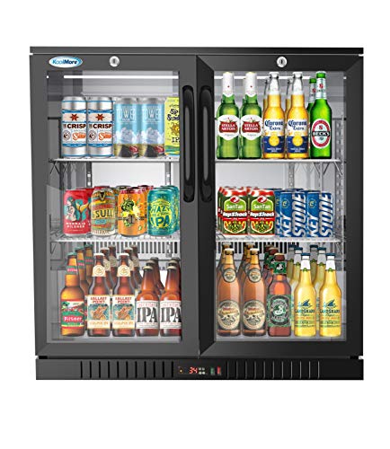 KoolMore Double Door Black Refrigerator