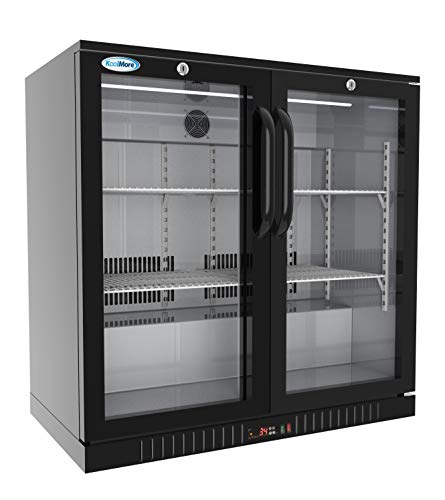 KoolMore Double Door Black Refrigerator