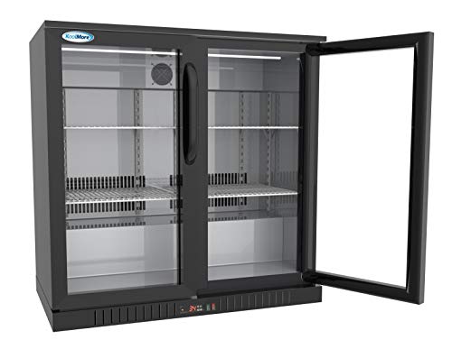 KoolMore Double Door Black Refrigerator