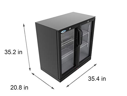 KoolMore Double Door Black Refrigerator