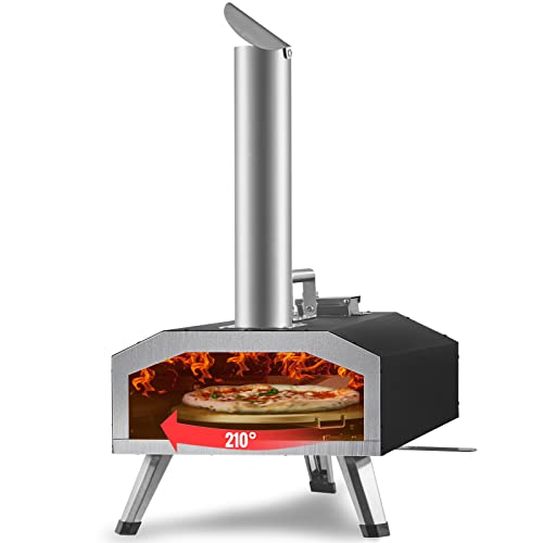 VEVOR 12-Inch Multi-Fuel Outdoor Pizza Oven
