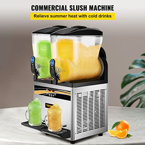 VEVOR 15L Dual Tank Slushy Machine for Margaritas