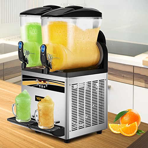 VEVOR 15L Dual Tank Slushy Machine for Margaritas