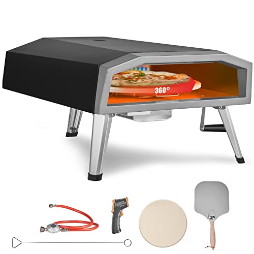 VEVOR 16-Inch Gas Outdoor Pizza Oven